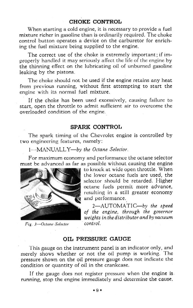 1942 Chevrolet Truck Owners Manual Page 7